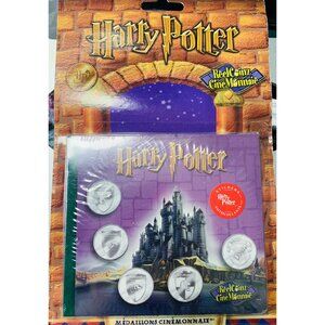 Harry Potter Reel Coinz Collectors Set With Medallions & Stickers